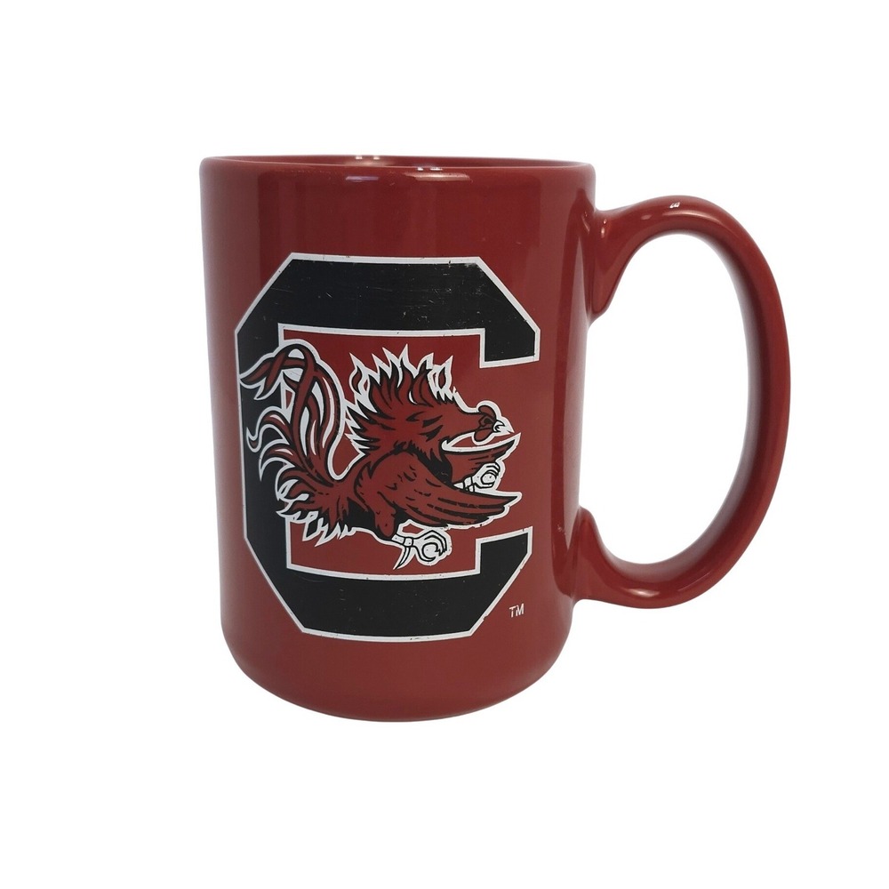 South Carolina Gamecocks Garnet Red Ceramic Coffee Mug Fight Song Logo USC NCAA
